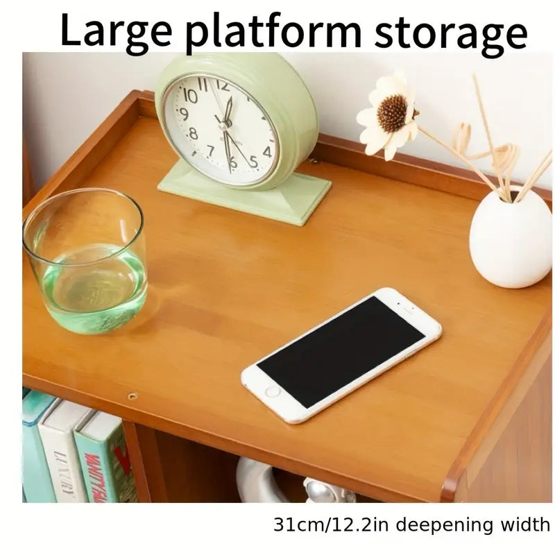 Bedside Table With Storage - Tawny Three Drawers-4