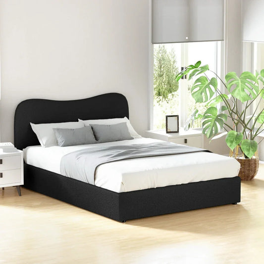 NNEDSZ Artiss Bed Frame Double Size Boucle DARA