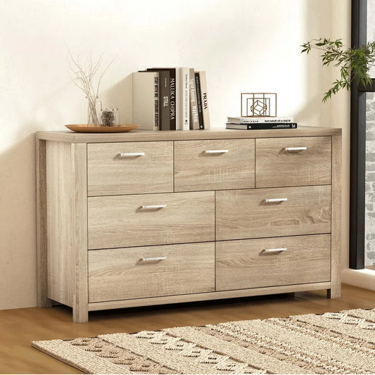 Artiss 7 Chest of Drawers - MAXI Pine-House of Sleep
