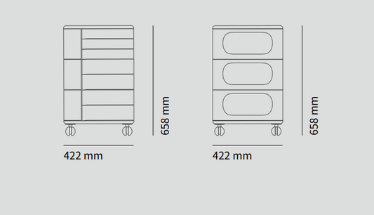 UFOU Fitin Helix Modular Storage Cabinet Unit (7 Revolving Doors)