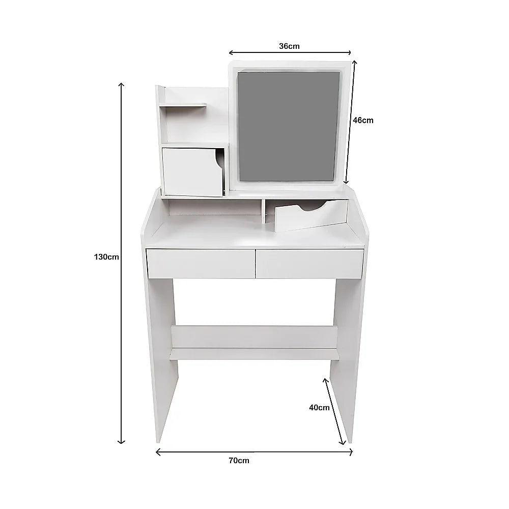 Makeup Vanity Mirror Desk Table with LED Lighting-House of Sleep