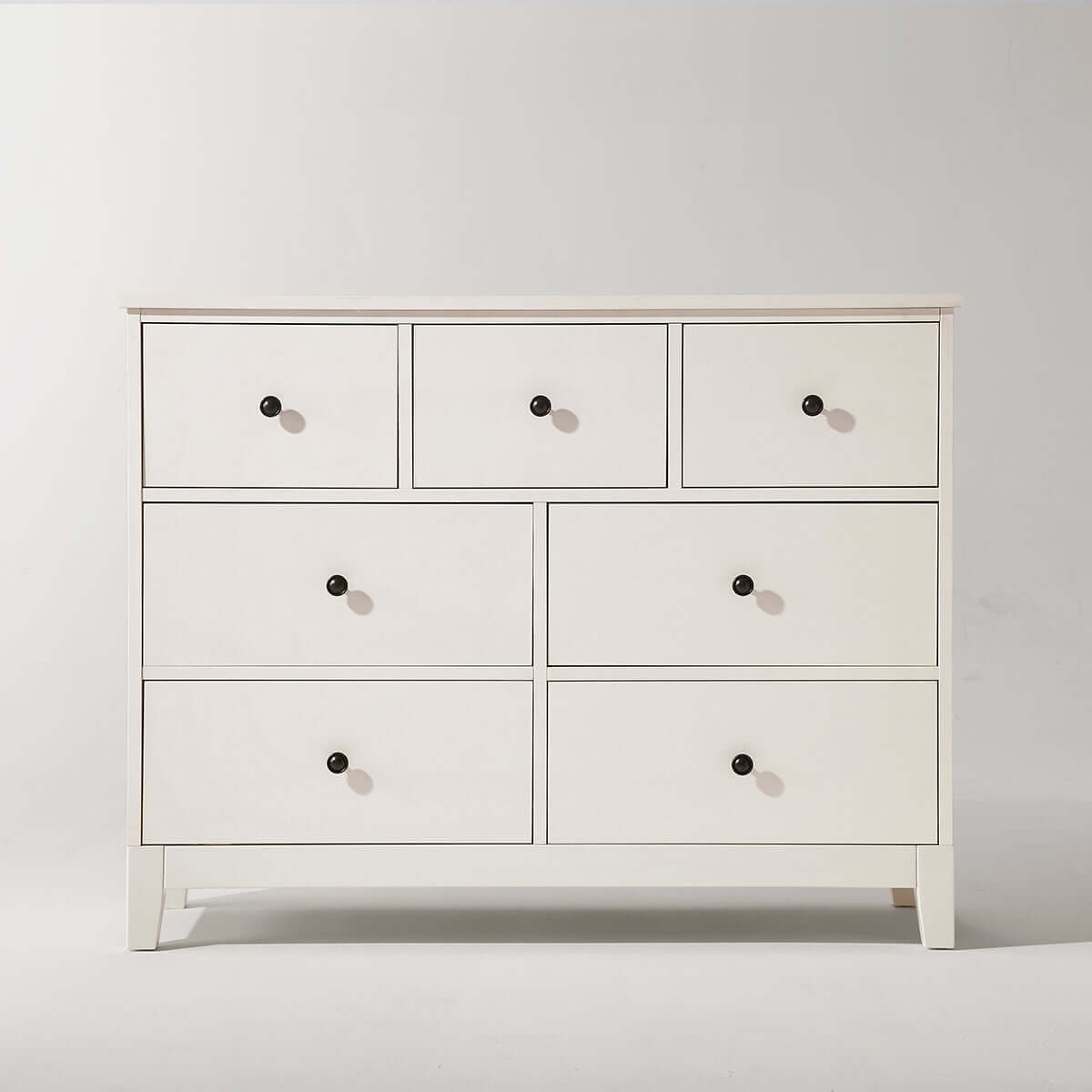 Minimalist Cream 7 Drawer Storage Cabinet-1