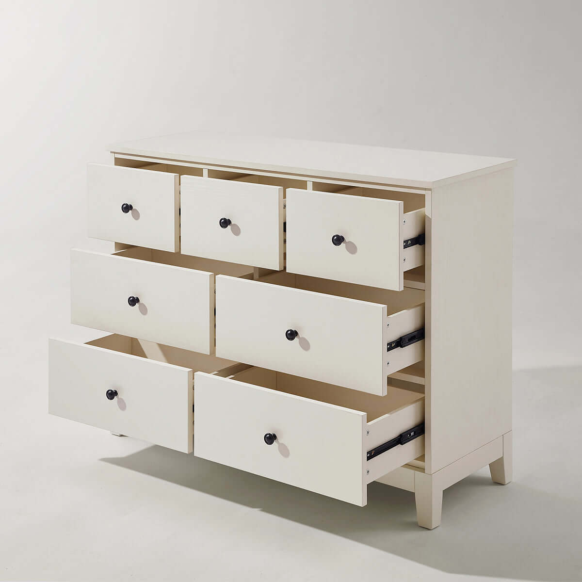 Minimalist Cream 7 Drawer Storage Cabinet-3