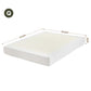 Artiss Compression Bed Frame Queen Size No Assembly Vacuum High Density Sponge Boucle Cream White