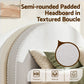 Artiss Double Bed Frame Boucle Fabric Vacuum Compressed Beds Removable Washable Cover No-Assembly