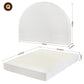 Artiss Queen Bed Frame Boucle Fabric Vacuum Compressed Beds Removable Washable Cover No-Assembly