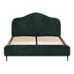 NNEDSZ Artiss Bed Frame Queen Size Velvet Dark Green OLAN