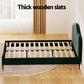 NNEDSZ Artiss Bed Frame Queen Size Velvet Dark Green OLAN