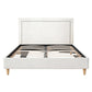 Artiss Queen Bed Frame Platform Bed Base Upholstered Headboard Linen Fabric Beige
