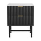 Artiss Bedside Table 2 Drawers - Black