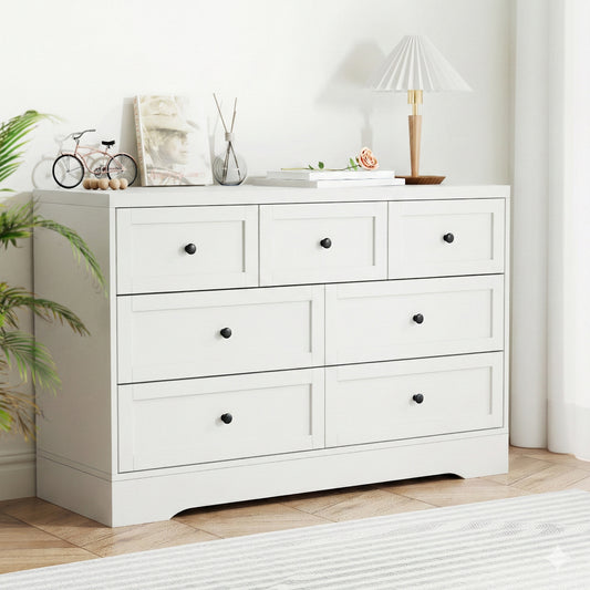 Artiss 7 Chest of Drawers Dresser Table White
