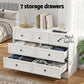 Artiss 7 Chest of Drawers Dresser Table White