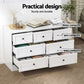 Artiss 7 Chest of Drawers Dresser Table White