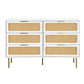 Artiss Chest of 6 Drawers Lowboy Cabinet White