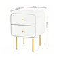 Artiss Bedside Table 2 Drawers Side End Table Nightstand White