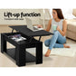 Artiss Coffee Table Lift-top Coffee Table Black