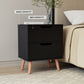 Artiss 2 x Bedside Table 2 Drawers - BODEN Black