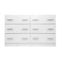 Artiss 6 Chest of Drawers - VEDA White