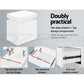 Artiss 2X Bedside Table 2 Drawers Lift-up Storage White