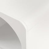 NNEDSZ Artiss Bedside Table Shelves Side End Table Storage Nightstand White ARCHED