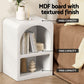 NNEDSZ Artiss Bedside Table Shelves Side End Table Storage Nightstand White ARCHED