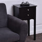 Side Table End Accent Table with 2 Drawers-Black-5