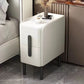 Smart White Bedside Table: Space-Saving & Stylish Storage Solution-3