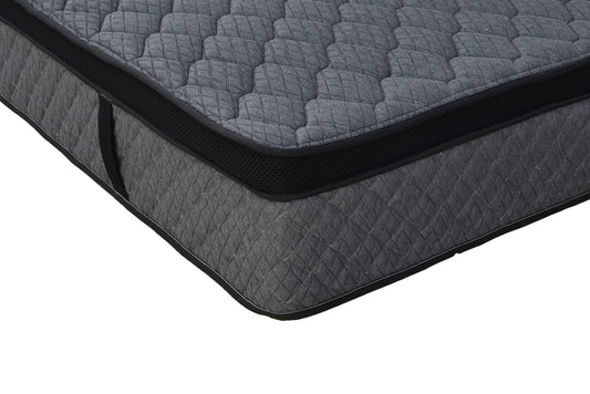 Sleep Firm Ultra mattress and Charcoal Bed Frame Ensemble-Sleep Firm