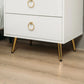 Amelia Modern LED Bedside table with USB and power socket white x 2