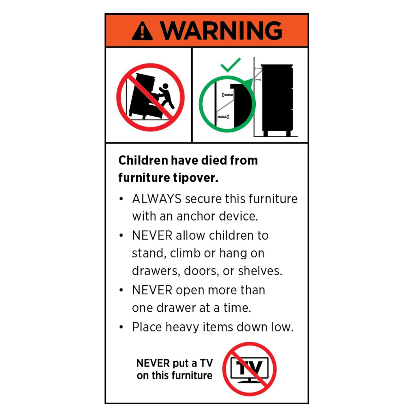 Sarantino Amara Chest of Drawers Tallboy Dresser in White/Gold