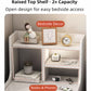 2x bedside table pair lockable drawer curved sides modern design bedroom