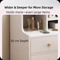 2x bedside table pair lockable drawer curved sides modern design bedroom