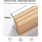 2x bedside table set wooden drawer natural white wood grain furniture