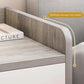 2x Bedside Table Pair White 3 Drawers Wooden Knobs Modern Minimalist Design