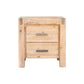 4 Pieces Bedroom Suite in Solid Wood Veneered Acacia Construction Timber Slat King Size Oak Colour Bed, Bedside Table & Tallboy