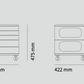 UFOU Fitin Helix Modular Storage Cabinet Unit (5 Revolving Doors)