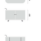 UFOU Fitin Rollin Mobile Roller Shutter Cabinet - Storage with Adjustable Shelves & Wheels