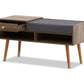 Designer Cabinet Bench Storage with Seat Wooden Shelf Hallway Cupboard - Walnut