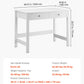 VEVOR Small Desk with Drawers Kids Desk for Bedroom Simple Study Table White