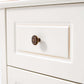 American Minimalist White Bedside Cabinet-1
