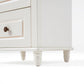 American Minimalist White Bedside Cabinet-2