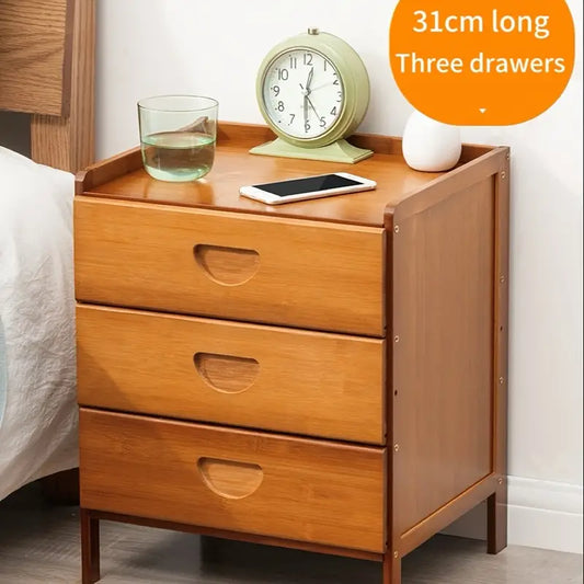 Bedside Table With Storage - Tawny Three Drawers-2