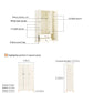 Julies Kids White Wardrobe Cabinet-1