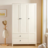 Julies Kids White Wardrobe Cabinet-0