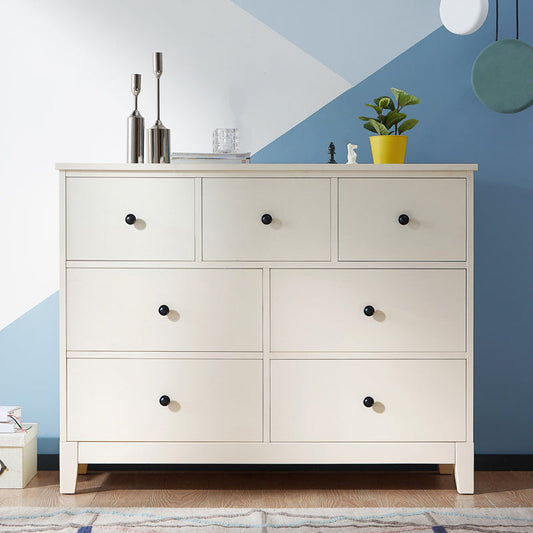 Minimalist Cream 7 Drawer Storage Cabinet-0